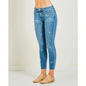 Joe's Icon Ankle Skinny Daisy Embroidered Jeans Women’s Size 28